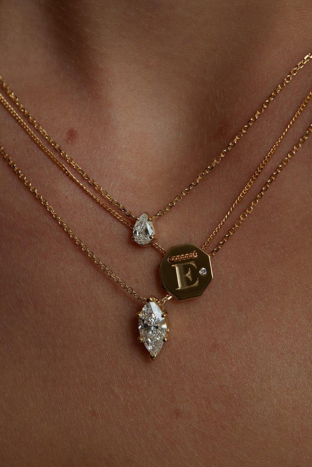 Letter Necklace | 9K Rose Gold| Natasha Schweitzer