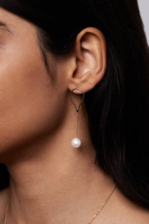 Mini Aqua Earrings | 9K Rose Gold | Natasha Schweitzer
