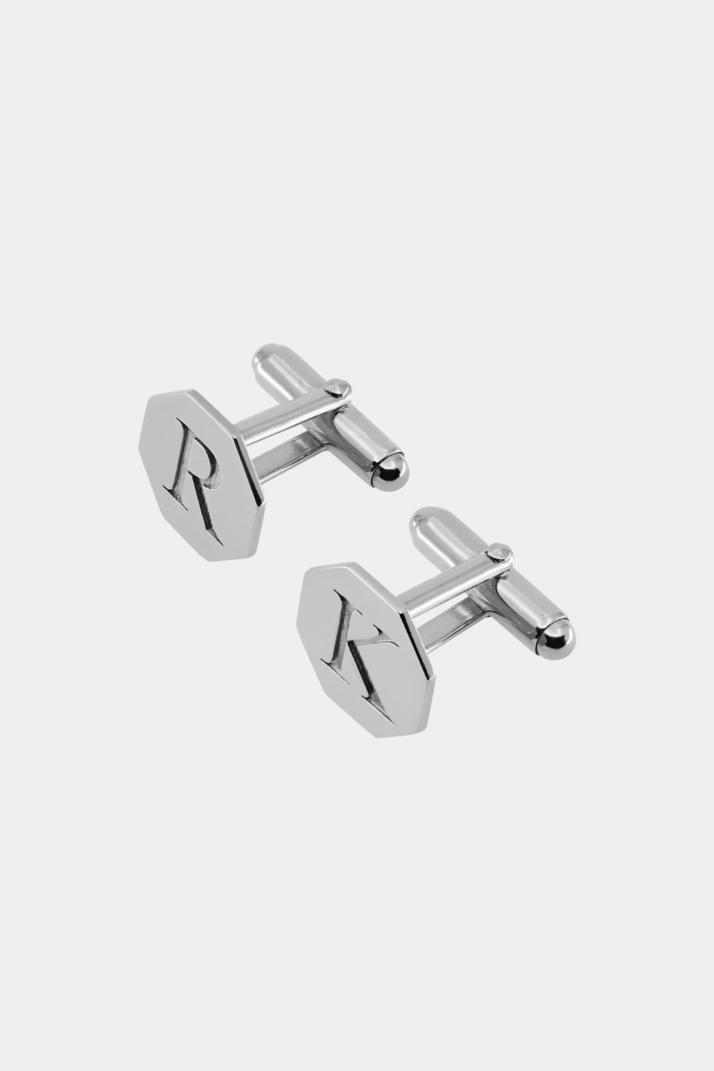 Letter Cufflinks | Silver or White Gold, More options available| Natasha Schweitzer