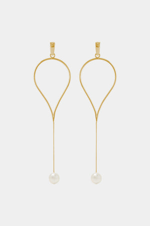 Aqua Drop Earrings | Gold Plated | Natasha Schweitzer