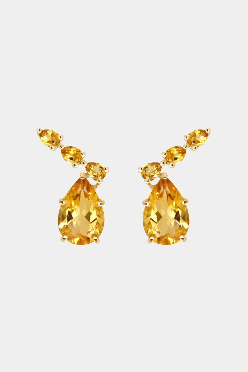 Arwen Citrine Earrings | 9K Yellow Gold