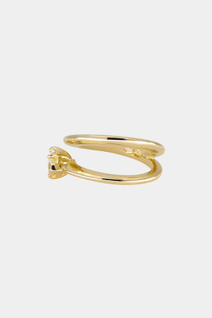 Natasha East West Marquise Diamond Wrap Ring | 18K Gold | Natasha Schweitzer