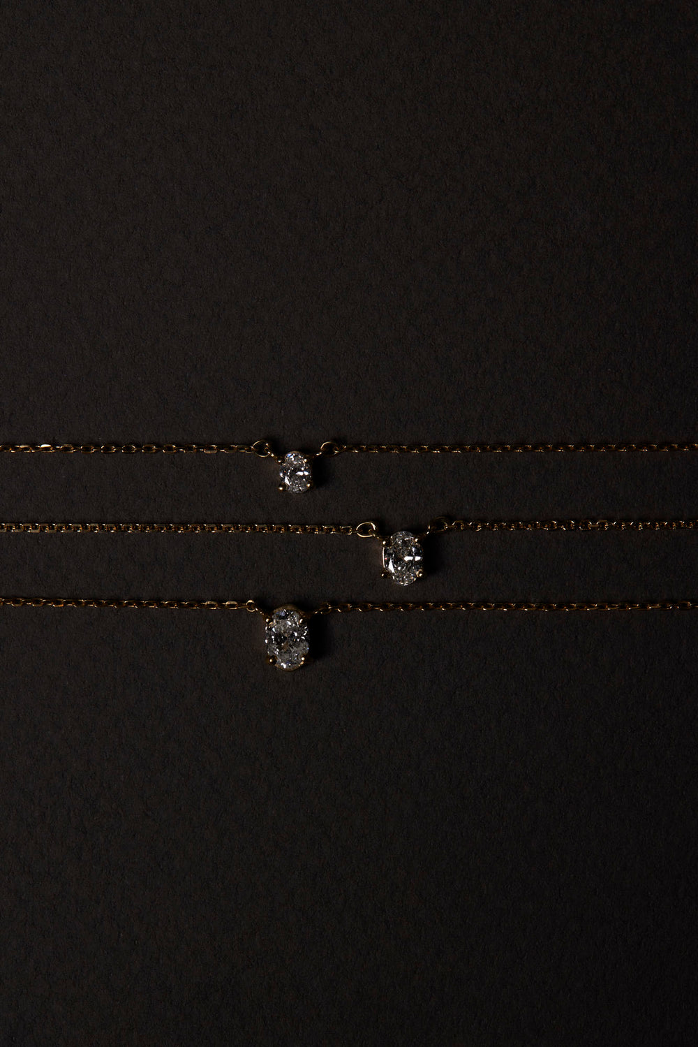 Oval Diamond Necklace | 18K Gold| Natasha Schweitzer