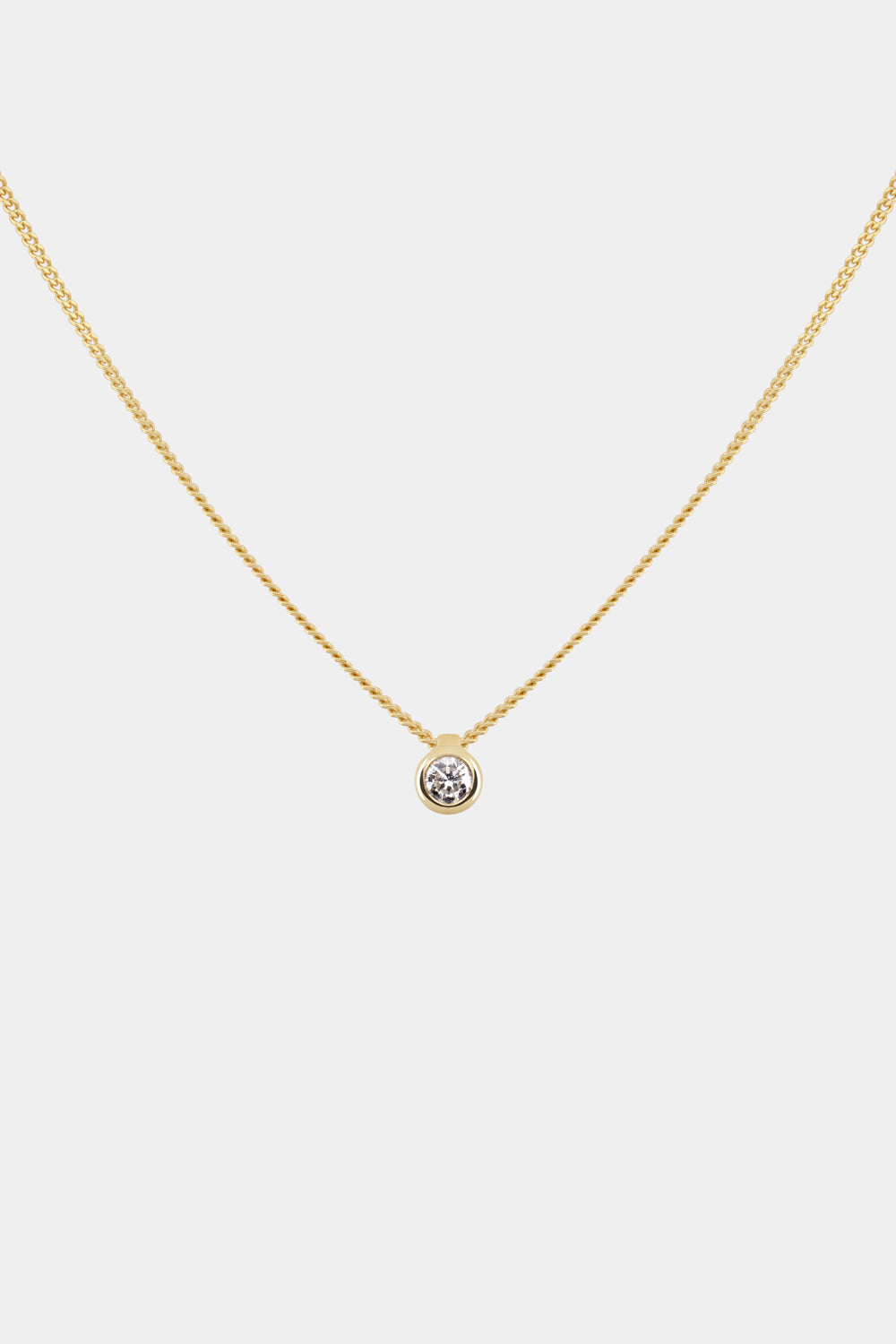 Mini Diamond Necklace | Gold