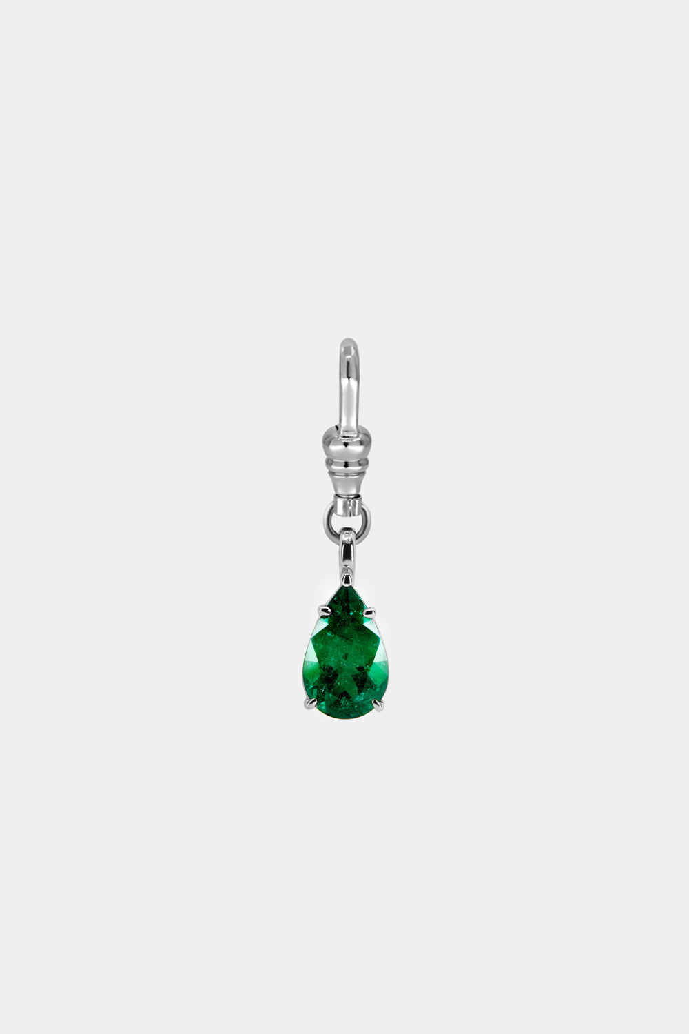 Pear Emerald Attachment | 9K White Gold