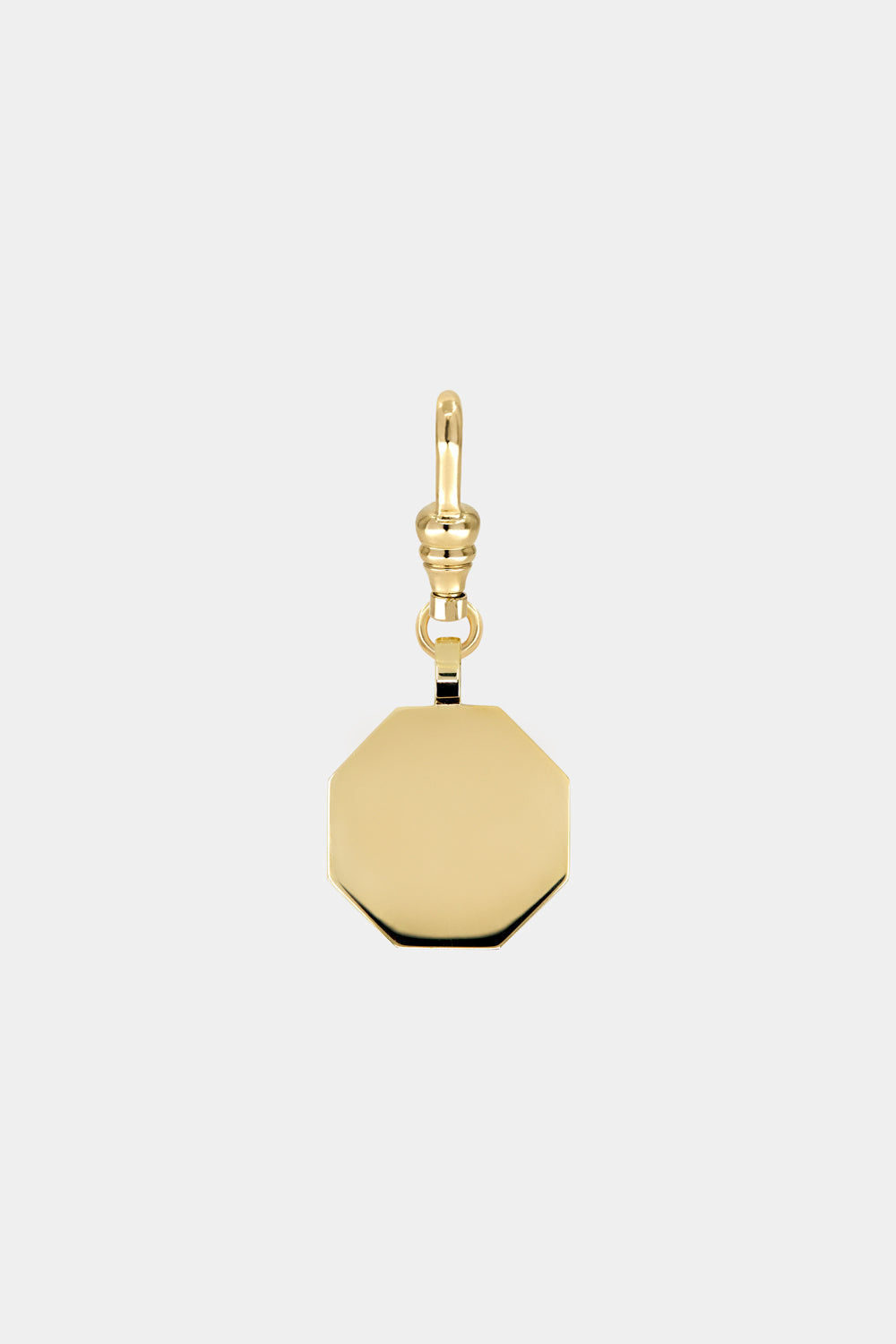 Octagon Disc Attachment  | 9K Yellow Gold, Customisable