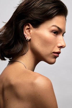 Marquise Diamond Stud Earrings | 18K Yellow Gold | Natasha Schweitzer
