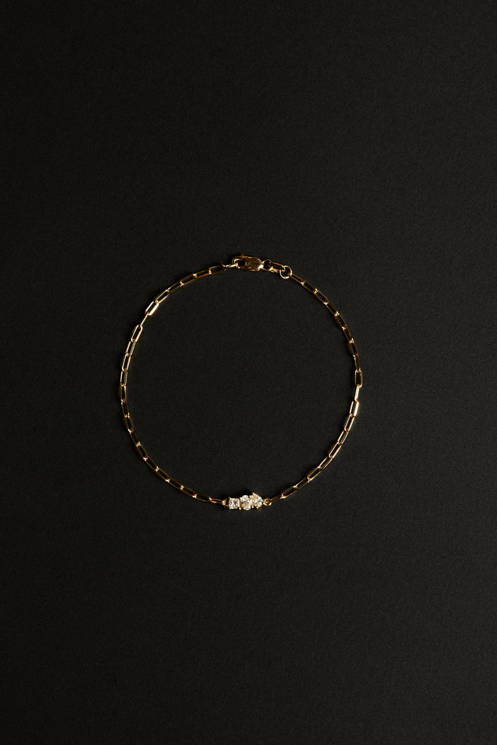Scattered Diamond Trio Bracelet | 18K Yellow Gold| Natasha Schweitzer