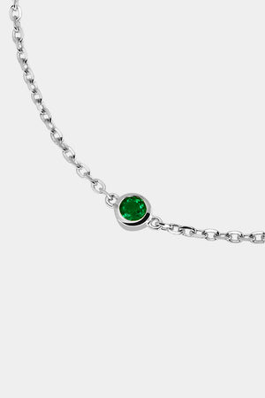 5 Emerald Bracelet | 9K White Gold | Natasha Schweitzer