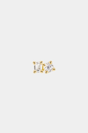Toi et Moi Earring | 18K Yellow Gold, more diamond options available | Natasha Schweitzer
