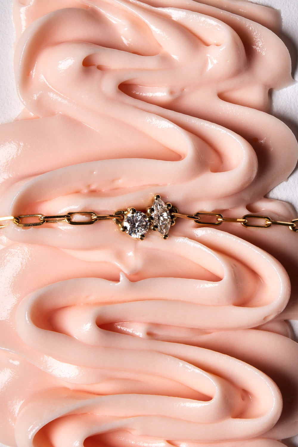 Marquise and Round Diamond Toi Et Moi Necklace | White Gold| Natasha Schweitzer