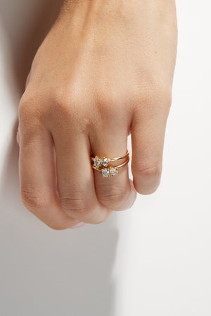 Pear and Oval Diamond Toi Et Moi Ring | 18K Yellow Gold | Natasha Schweitzer