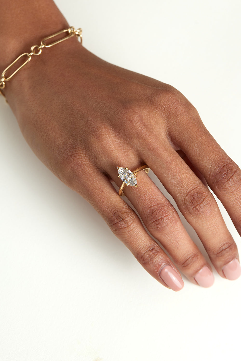Marquise Diamond Ring | 18K Gold| Natasha Schweitzer