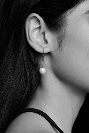 Stella Pearl Earrings | Silver | Natasha Schweitzer