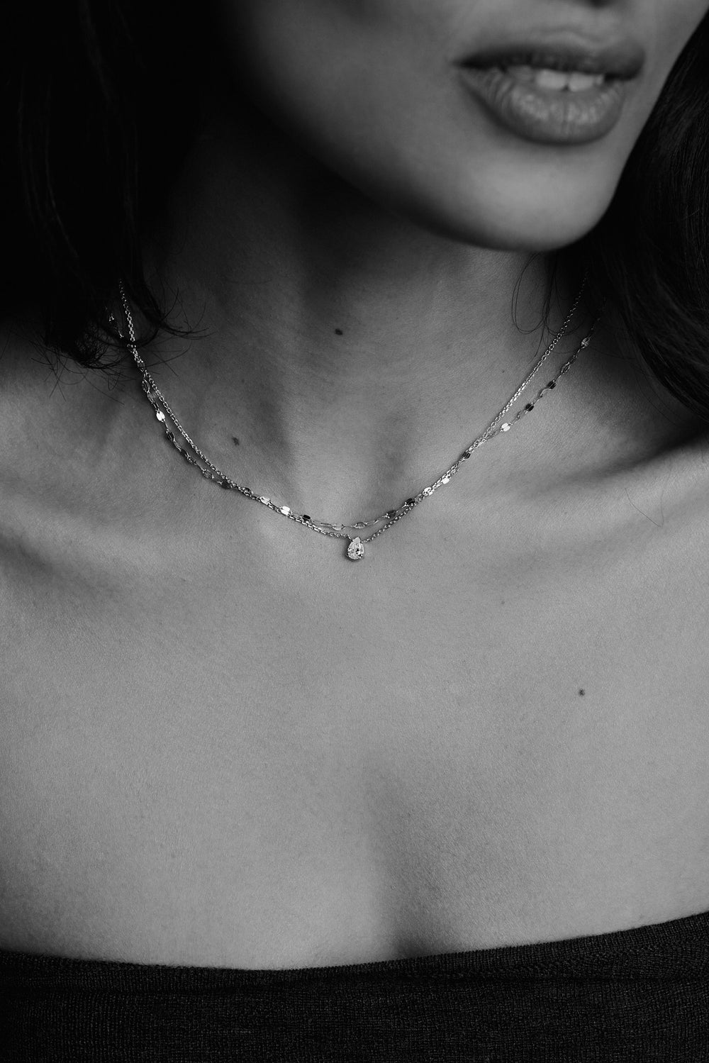 Harper Necklace | 9K White Gold| Natasha Schweitzer