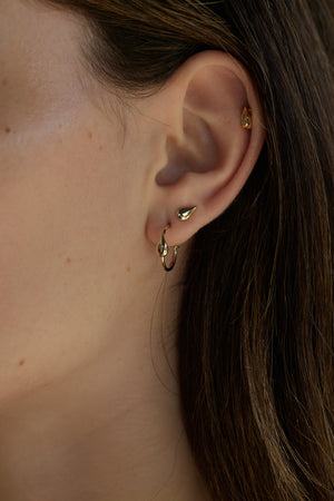 Pear Stud Earrings | 9K Yellow Gold | Natasha Schweitzer