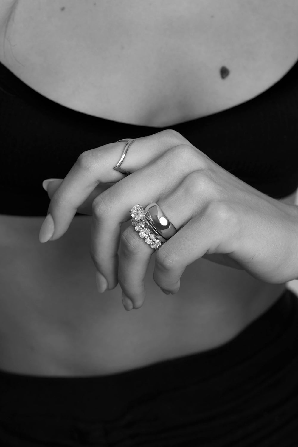 Blob Ring | Silver or White Gold, More options available| Natasha Schweitzer