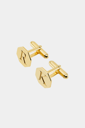 Letter Cufflinks | Gold, More options available | Natasha Schweitzer