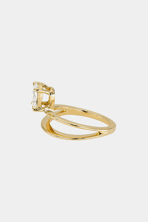 Double Band Diamond Oval Ring | 18K Gold | Natasha Schweitzer