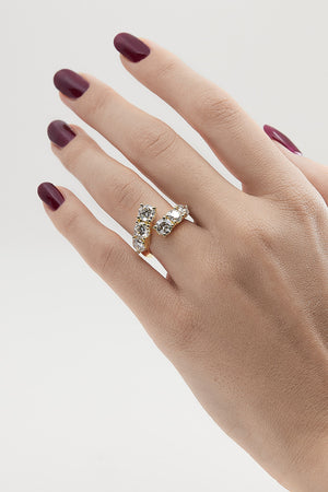 Diamond Wrap Ring | 18K Gold | Natasha Schweitzer