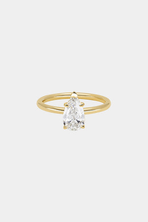 Pear Diamond Ring | 18K Gold | Natasha Schweitzer