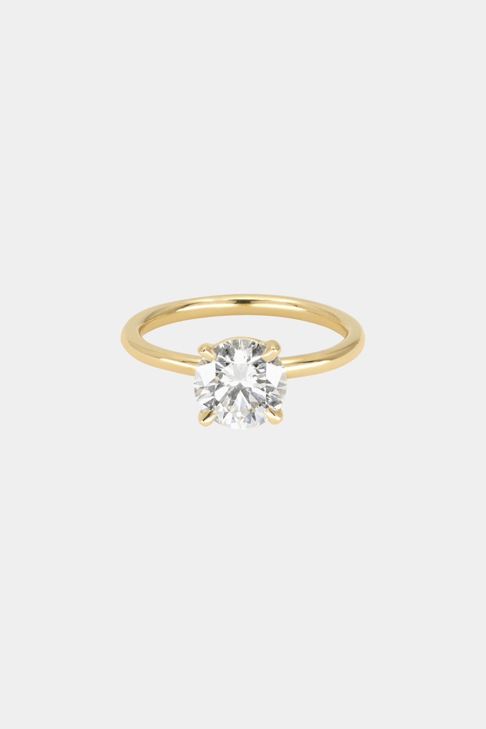 Round Diamond Ring | 18K Gold| Natasha Schweitzer