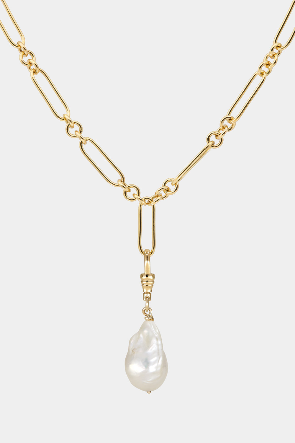 Baroque Pearl Attachment | 9K Yellow Gold| Natasha Schweitzer
