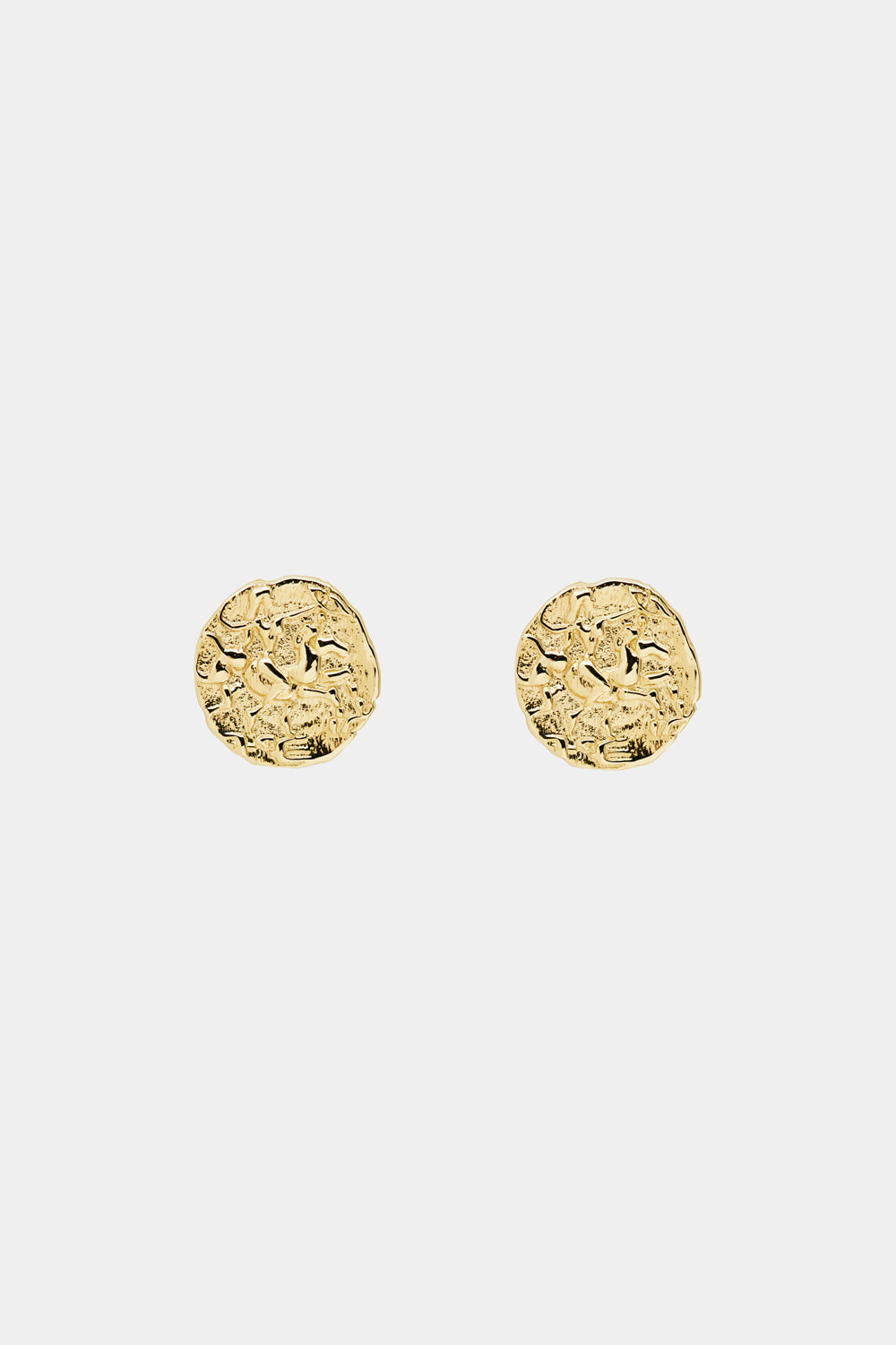 Coin Stud Earrings | 9K Yellow Gold