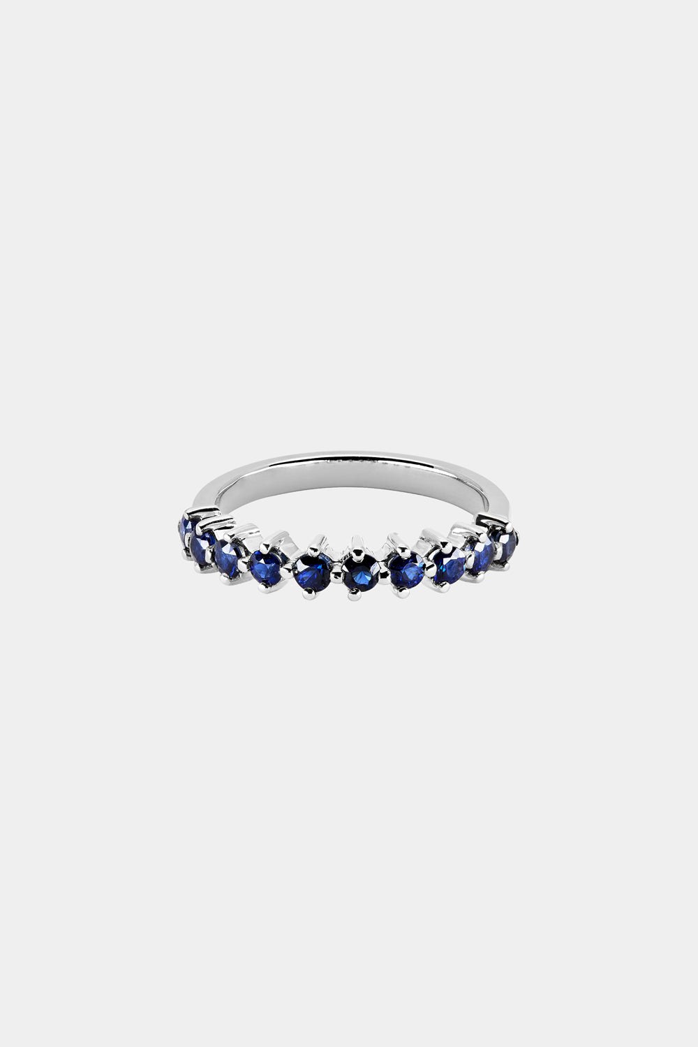Sapphire Buttercup Ring | White Gold