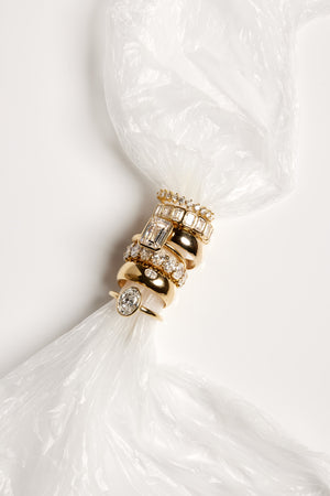 Blob Ring with Diamond | Yellow Gold | Natasha Schweitzer