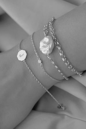 Diamond Bracelet | 9K White Gold | Natasha Schweitzer