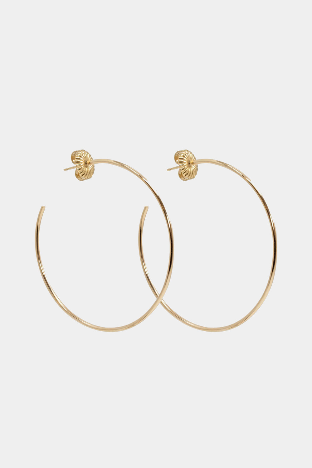Large Hoop Earrings | 9K Yellow Gold