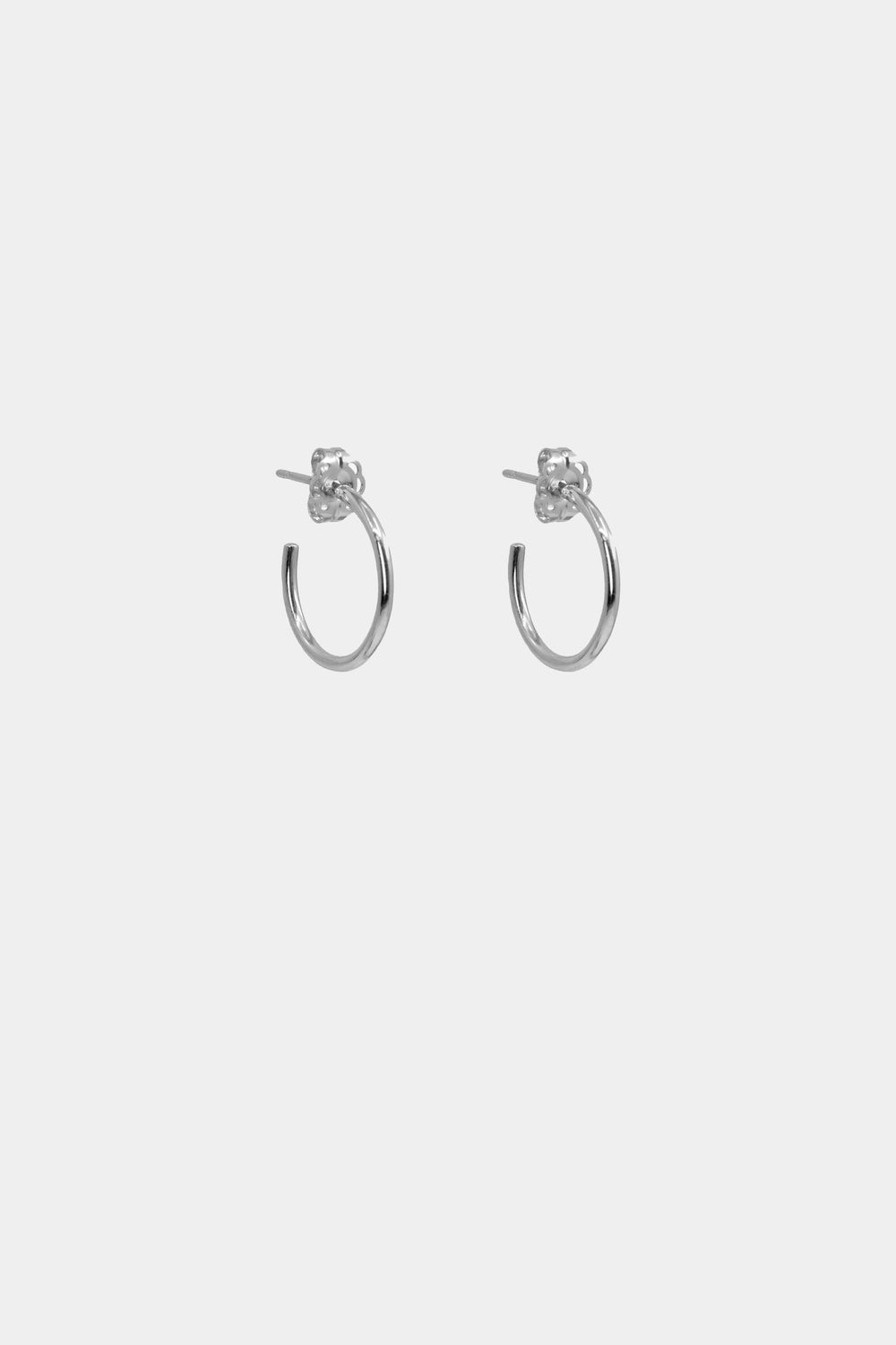 Mini Hoop Earrings | Silver