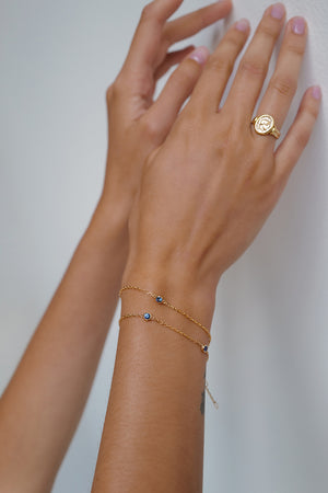 Sapphire Bracelet | 9K Yellow Gold | Natasha Schweitzer