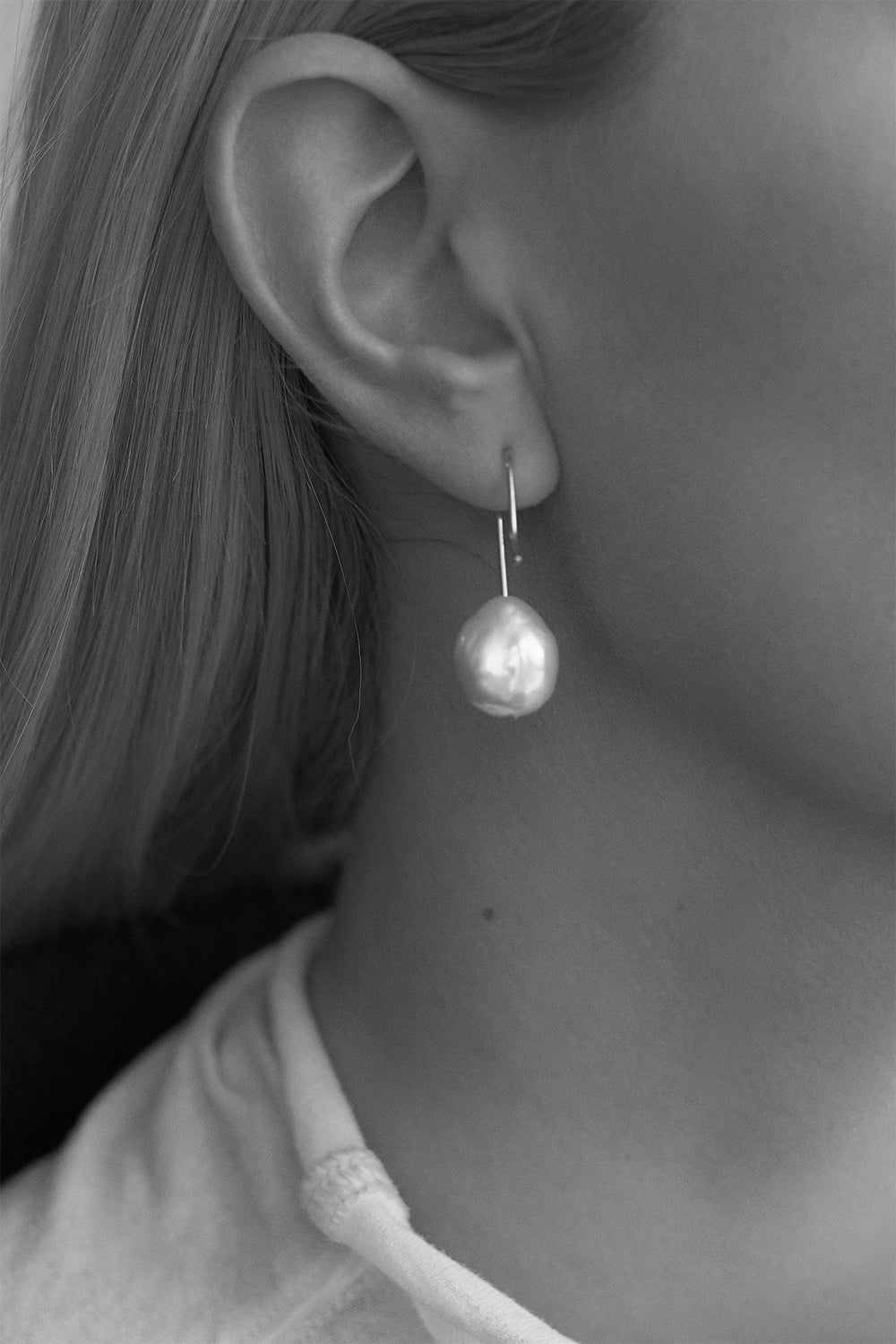 Stella Keshi Pearl Earrings | Silver| Natasha Schweitzer