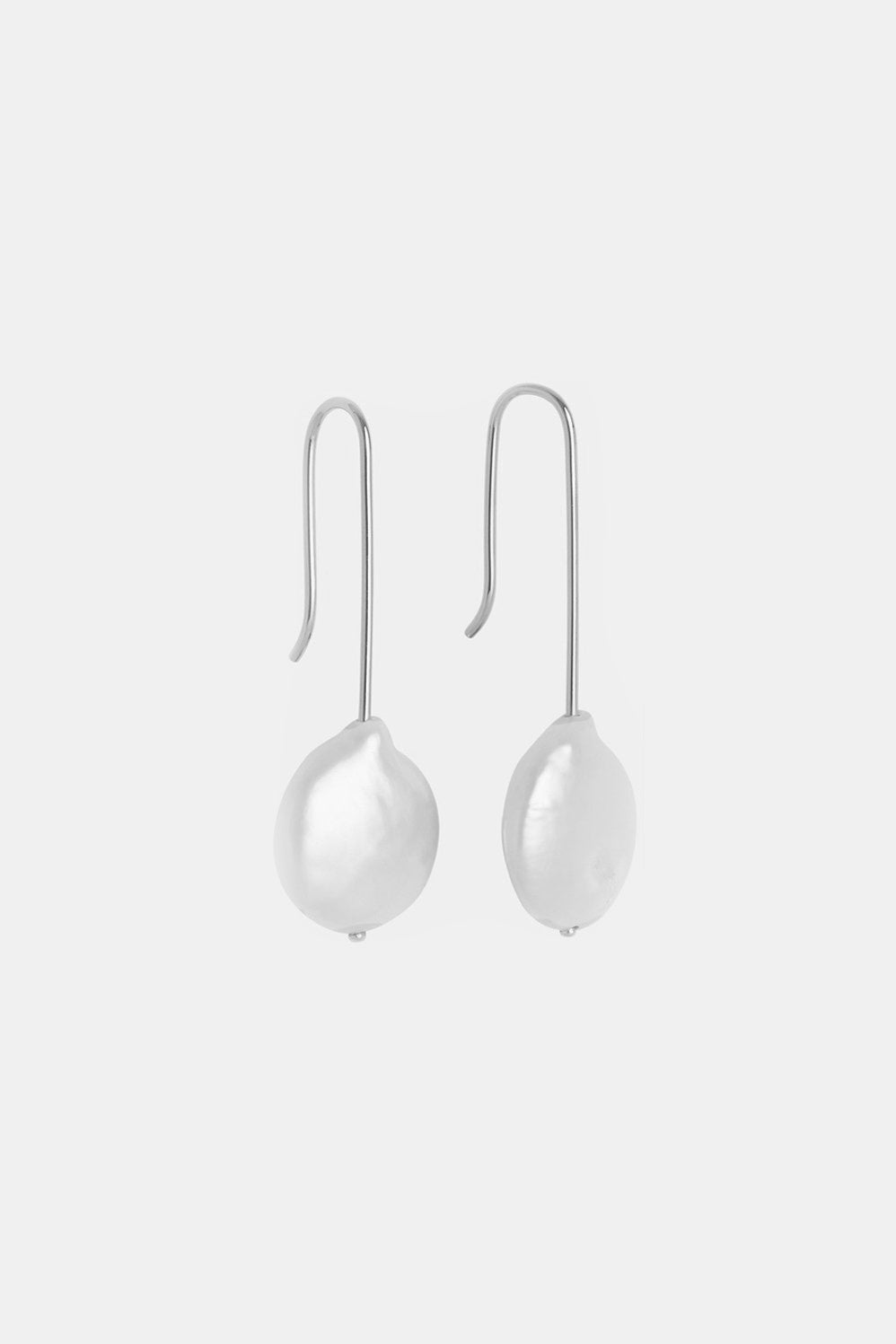Stella Keshi Pearl Earrings | Silver| Natasha Schweitzer