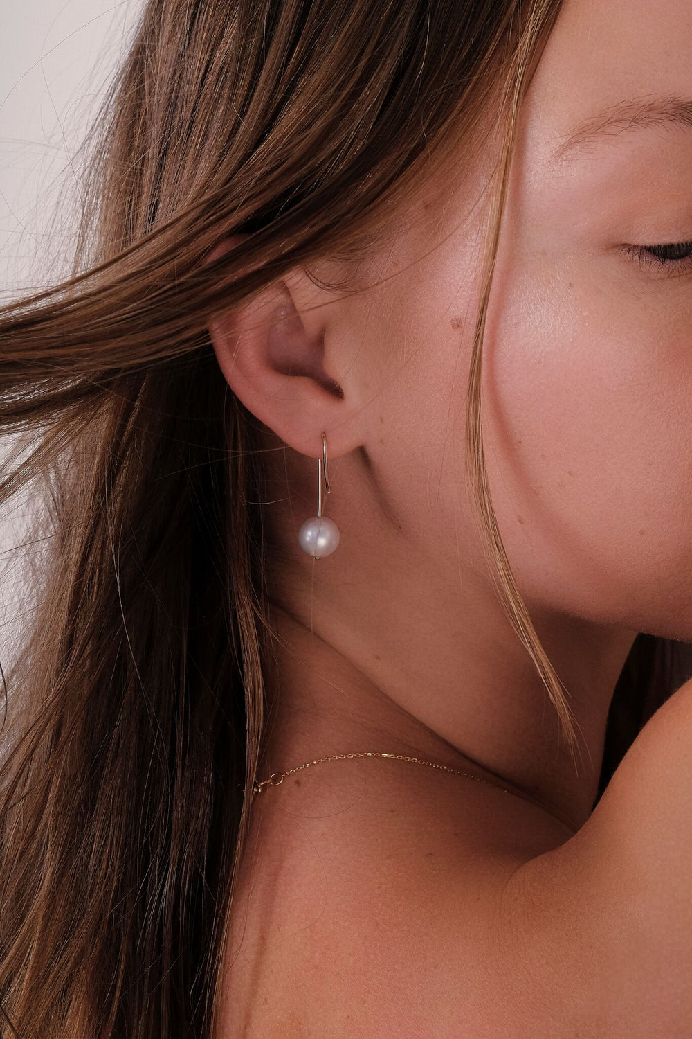 Stella Pearl Earrings | 9K Yellow Gold| Natasha Schweitzer