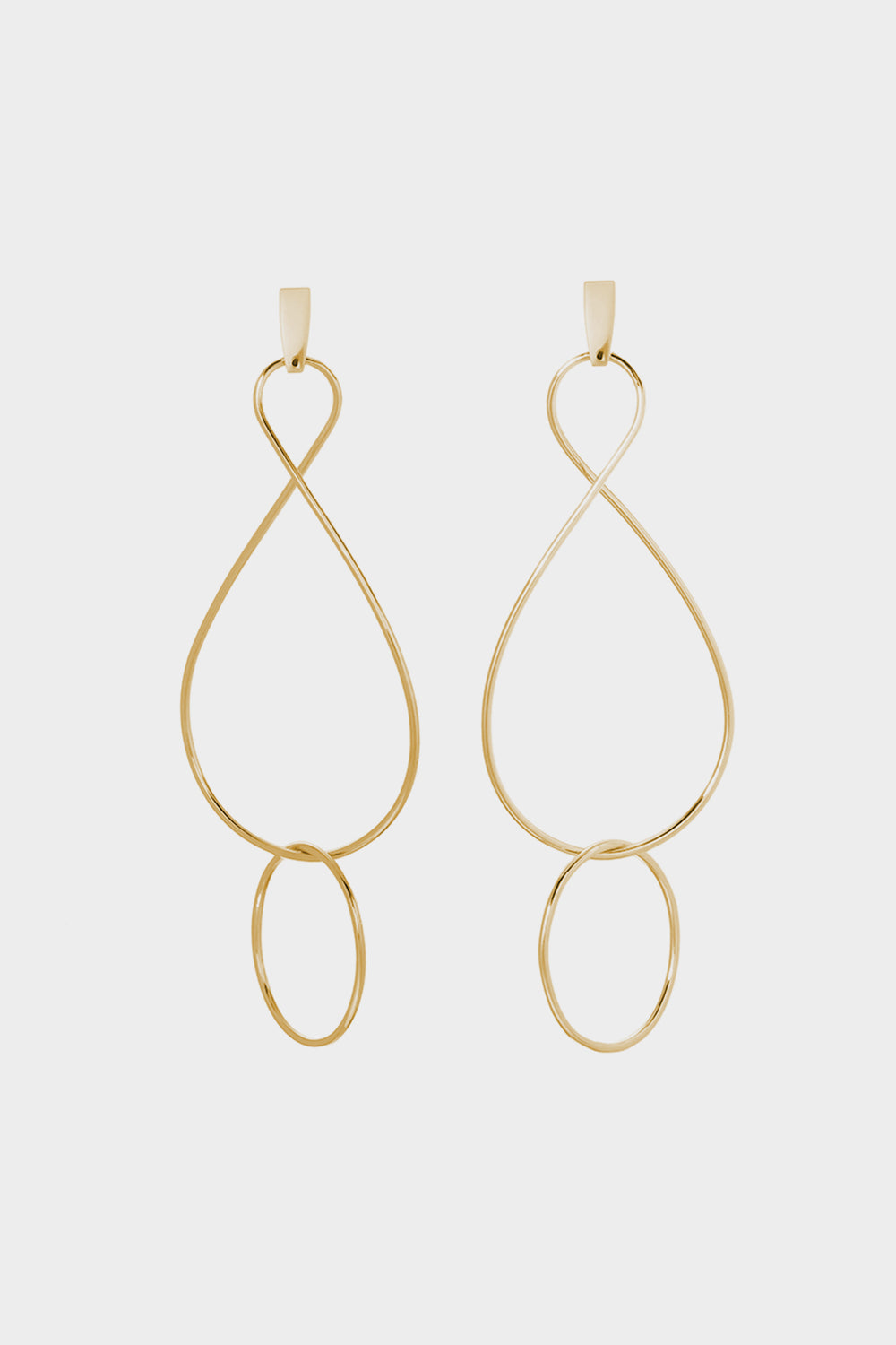 Infinity Twist Earrings | Gold Plated