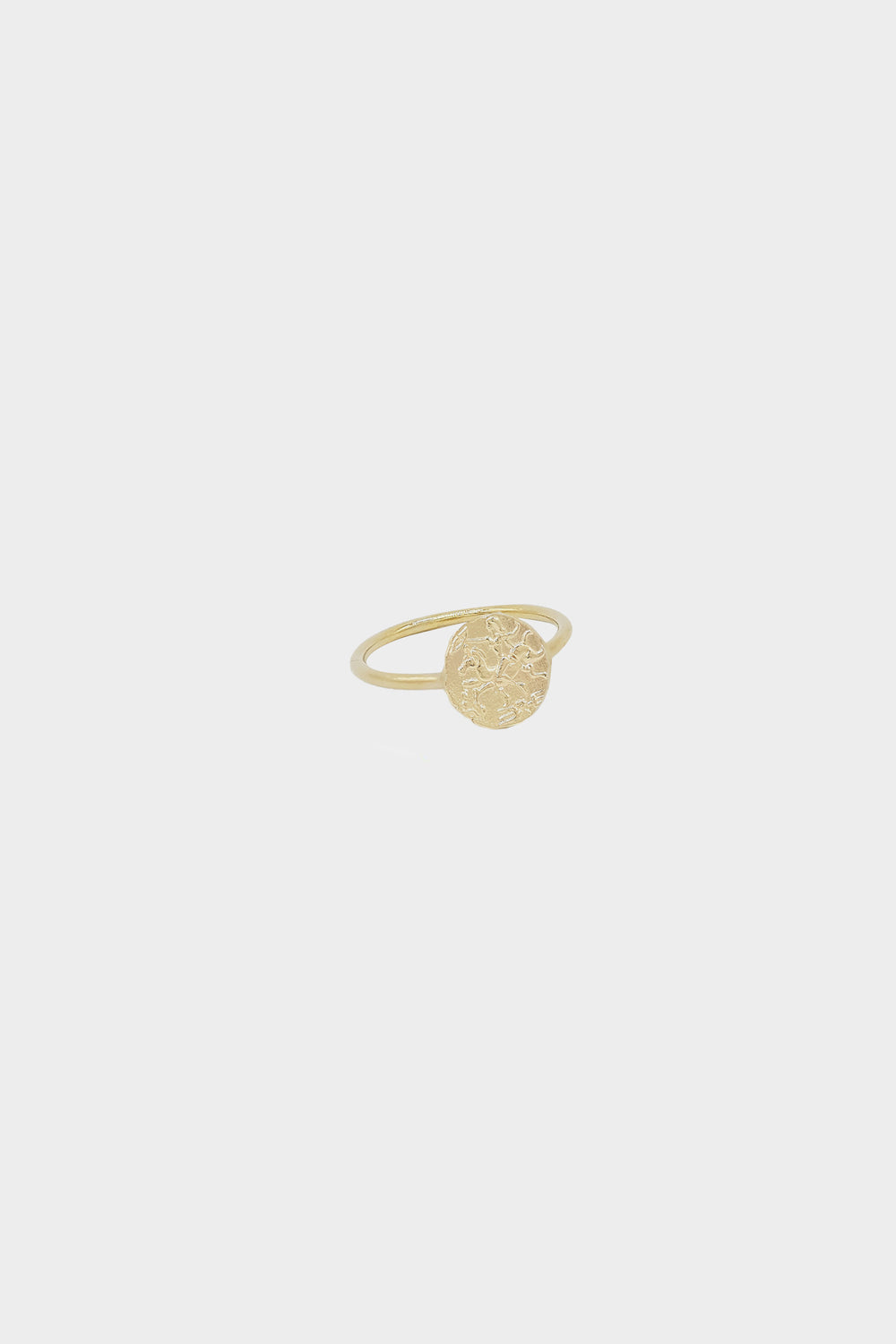 Mini Coin Ring | 9K Yellow Gold