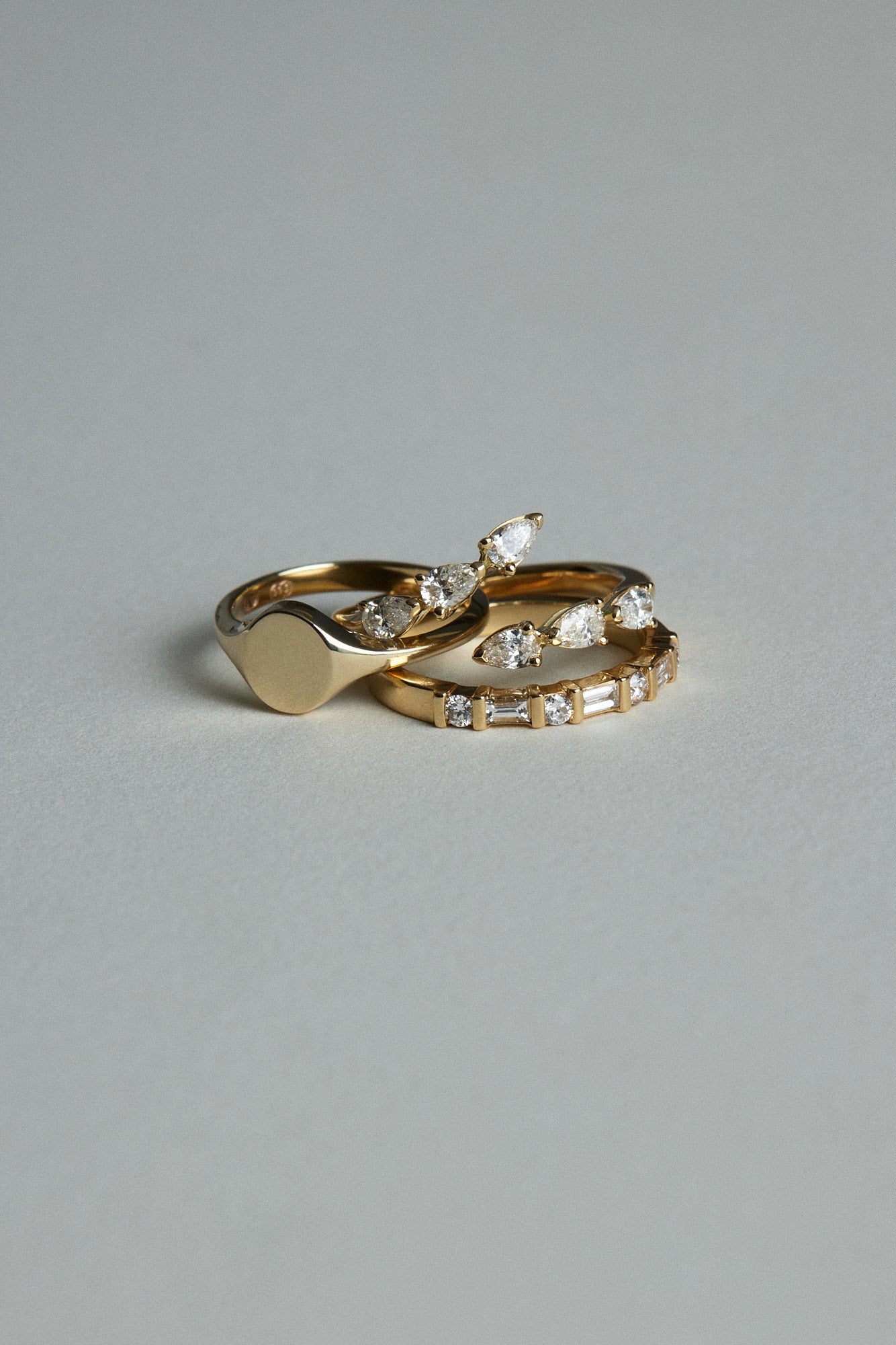 Baguette Diamond Ring | Yellow Gold| Natasha Schweitzer