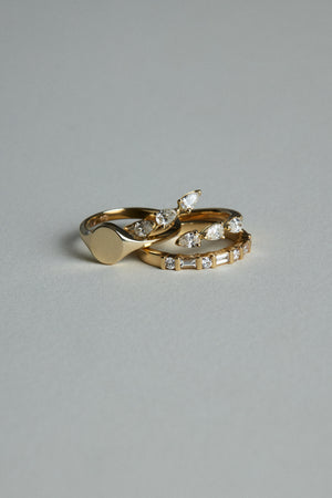 Baguette Diamond Ring | Yellow Gold | Natasha Schweitzer