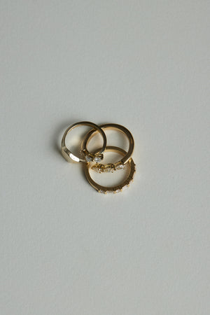 Diamond Baguette Ring | Yellow Gold | Natasha Schweitzer