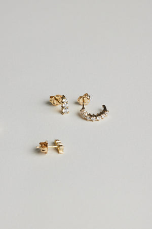 Aurora Stud | 18K Yellow Gold | Natasha Schweitzer