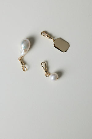 Round Pearl Attachment | 9K Yellow Gold | Natasha Schweitzer