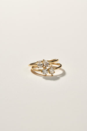 Pear and Oval Diamond Toi Et Moi Ring | 18K Yellow Gold | Natasha Schweitzer