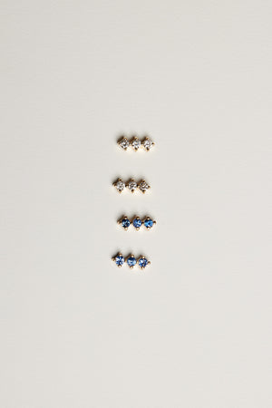 Buttercup Sapphire Bar Earrings | 9K Yellow Gold | Natasha Schweitzer