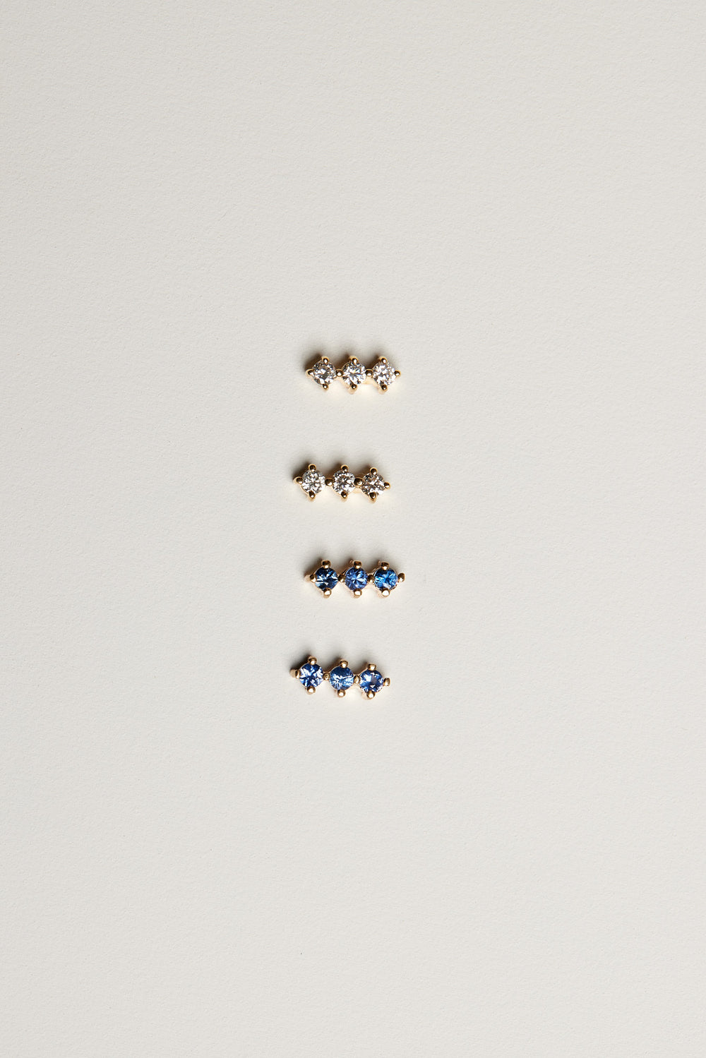 Buttercup Diamond Bar Studs | Yellow Gold| Natasha Schweitzer