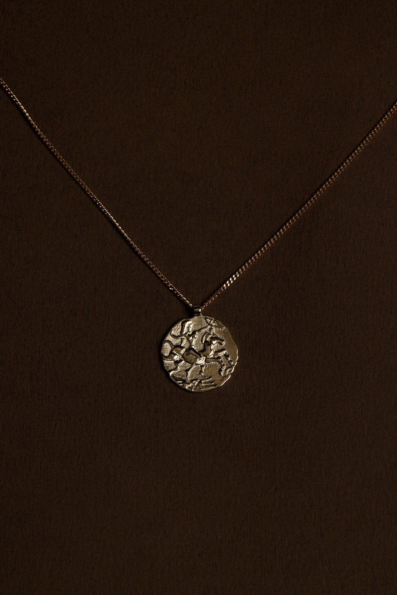 Coin Necklace | 9K Yellow Gold| Natasha Schweitzer