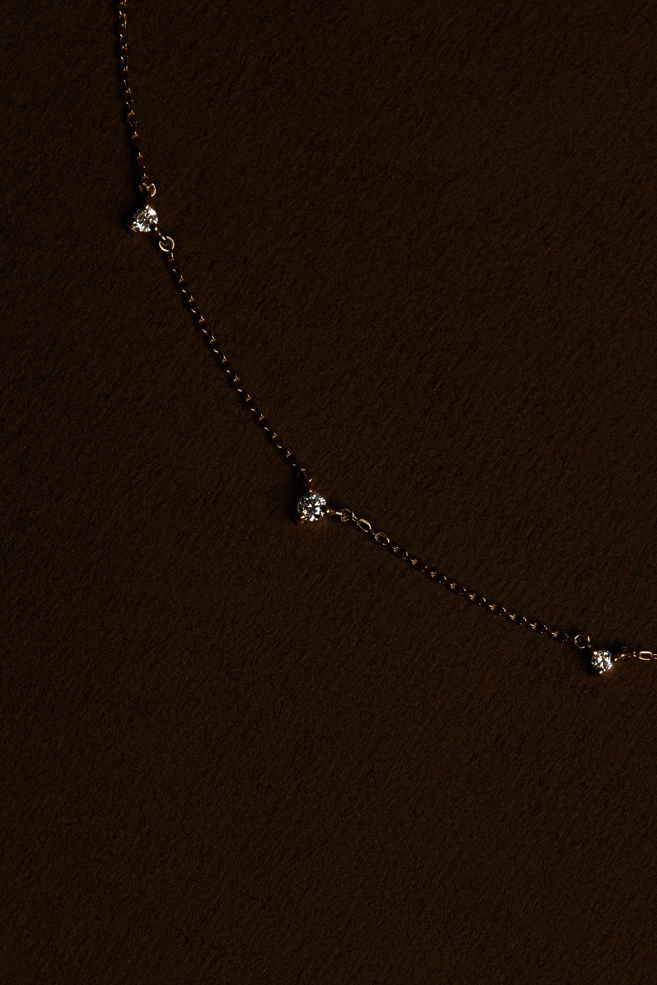 3 Round Diamond Necklace | Yellow Gold| Natasha Schweitzer