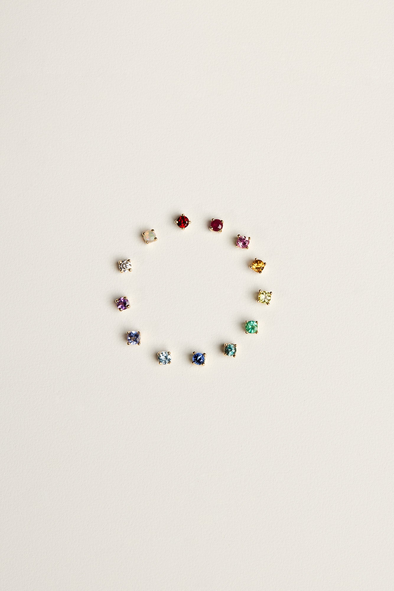 Birthstone Earrings | 9K Yellow Gold| Natasha Schweitzer